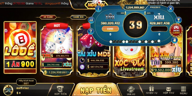 Tuyển tập cách chơi tài xỉu md5 húp thưởng lớn tại Vuabet