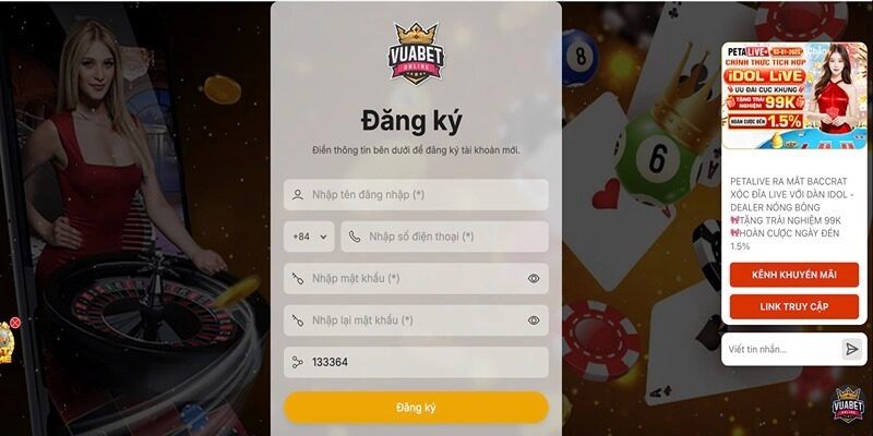 Quy trình đăng ký Vuabet cực nhanh chóng
